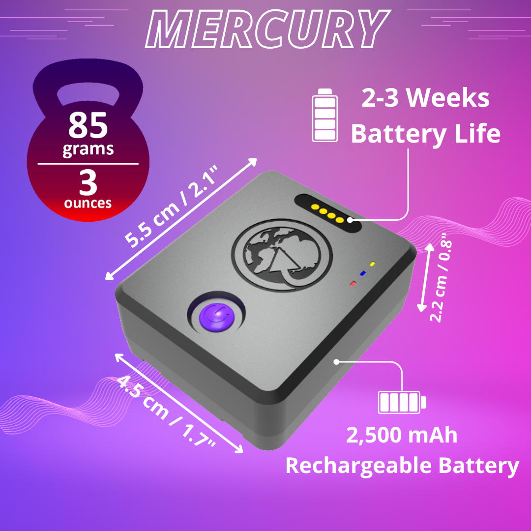 PlanetGPS (Mercury) GPS Tracker Magnetic Waterproof Mini Small Tiny