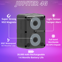 Jupiter + 1 Month Plan - Magnetic Waterproof GPS Tracker | 1 to 6 Months Battery