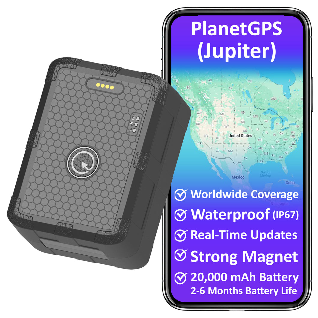 Jupiter + 12 Month Worldwide Plan - Magnetic Waterproof GPS Tracker | 2 to 6 Months Battery