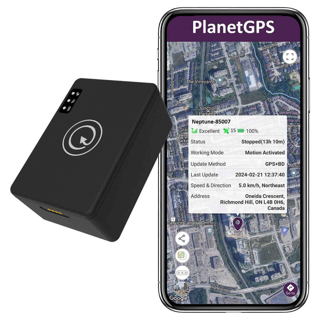 Neptune + 1 Year Worldwide Plan (No Monthly Fee) - Magnetic Waterproof GPS Tracker | 1 to 2 Months Battery Life