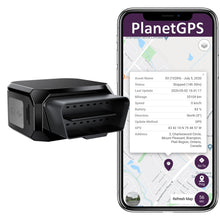 Plug-N-Play 4G (LTE) OBD2 Real-Time GPS Tracker + 1 Year Worldwide Plan