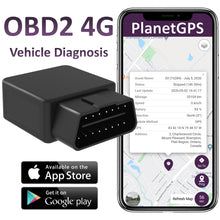 Plug-N-Play 4G (LTE) OBD2 Real-Time GPS Tracker + 1 Year Worldwide Plan