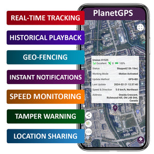 Uranus + 1 Year Worldwide Plan (No Monthly Fee) - Magnetic GPS Tracker | 2-3 Weeks Battery Life