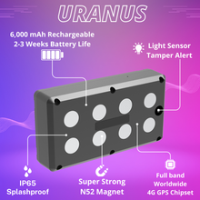 Uranus + 1 Year Worldwide Plan (No Monthly Fee) - Magnetic GPS Tracker | 2-3 Weeks Battery Life