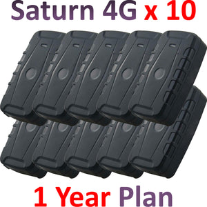 Saturn x 10 with 1 Year Plan - Magnetic GPS Tracker | Up to 2 Months Battery Life